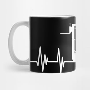 heartbeat Forklift Operator Birthday forklifter lover Mug